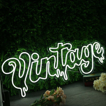 Vintage White Neon Led Sign - Shineneon