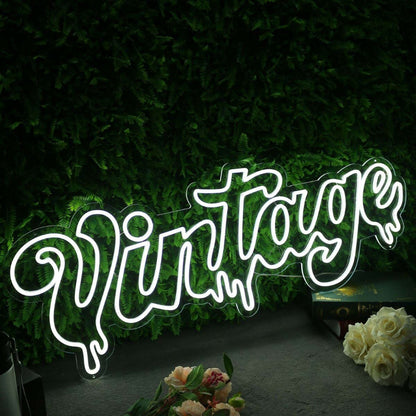 Vintage White Neon Led Sign - Shineneon