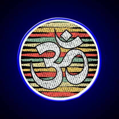 Vintage Yoga Om Yoga Led Neon Sign For Wellness Space Rgb Color - Shineneon
