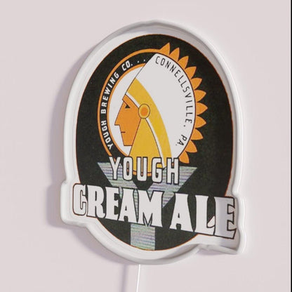 Vintage Yough Cream Ale Beer Yough Brewing Rgb Led Neon Sign - Shineneon