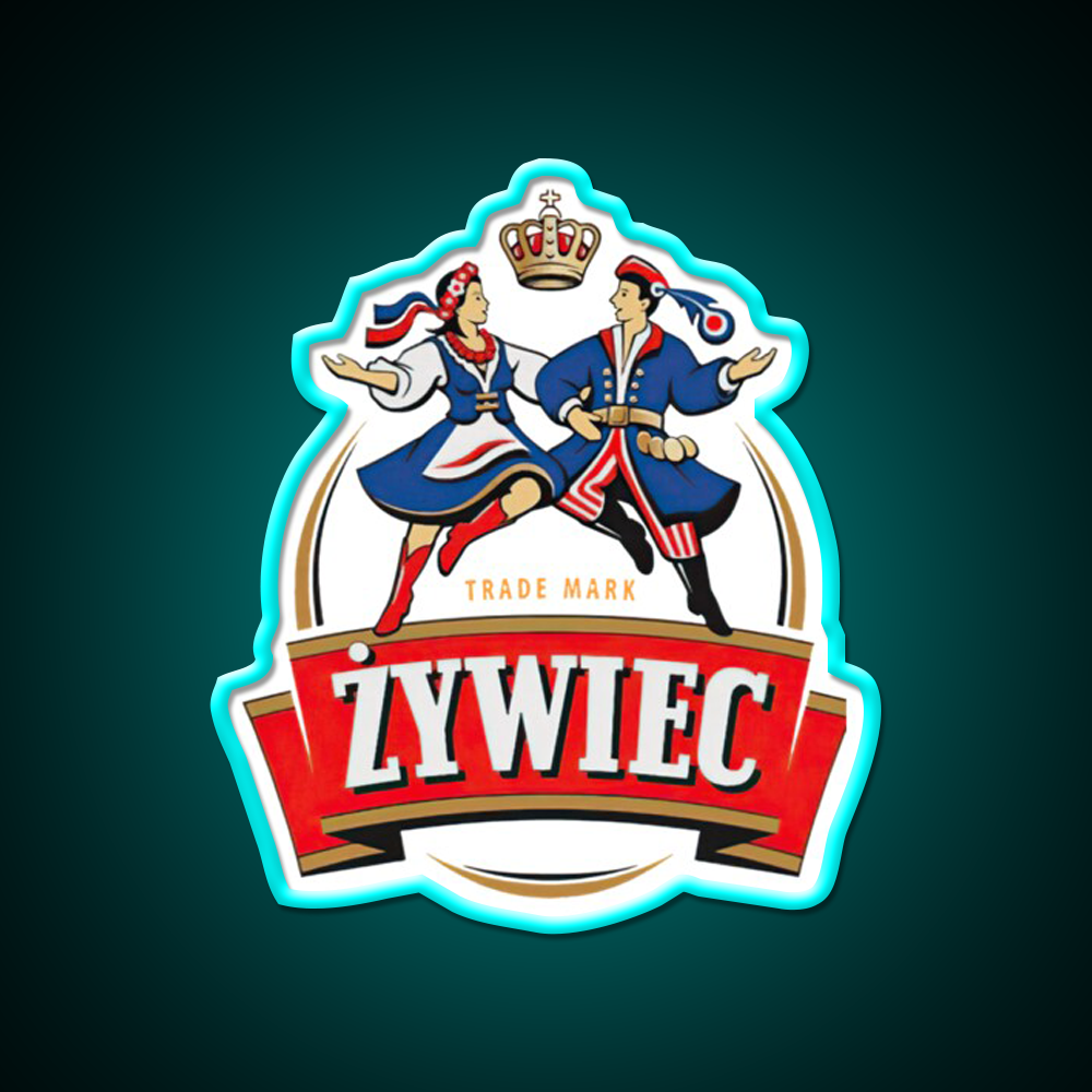 Vintage Zywiec Beer Bar Decor Led Neon Sign Rgb Color - Size and dimension reference