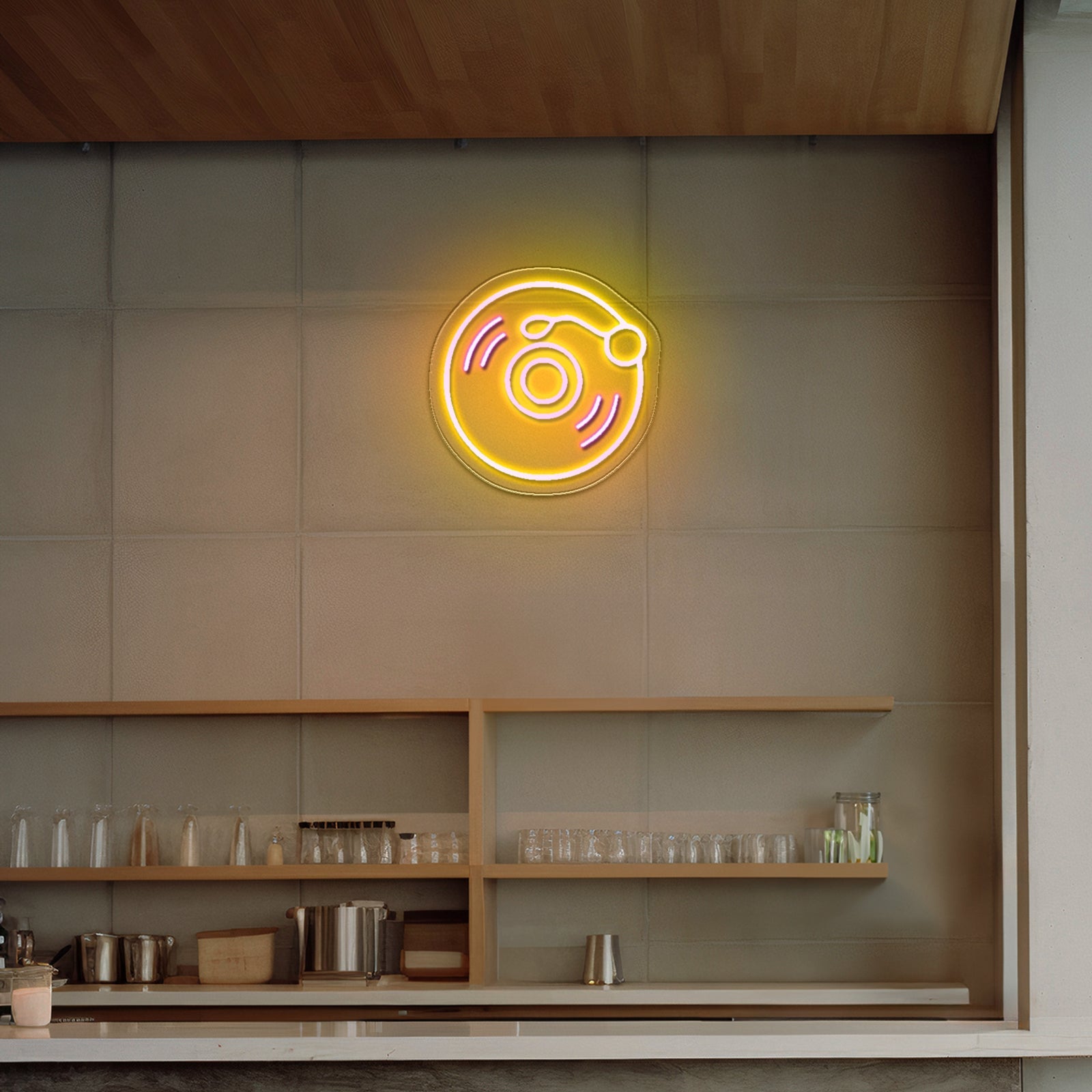 Vinyl Record Neon Sign Vinyl Record Led Sign Light Up Signs For Business - Shineneon