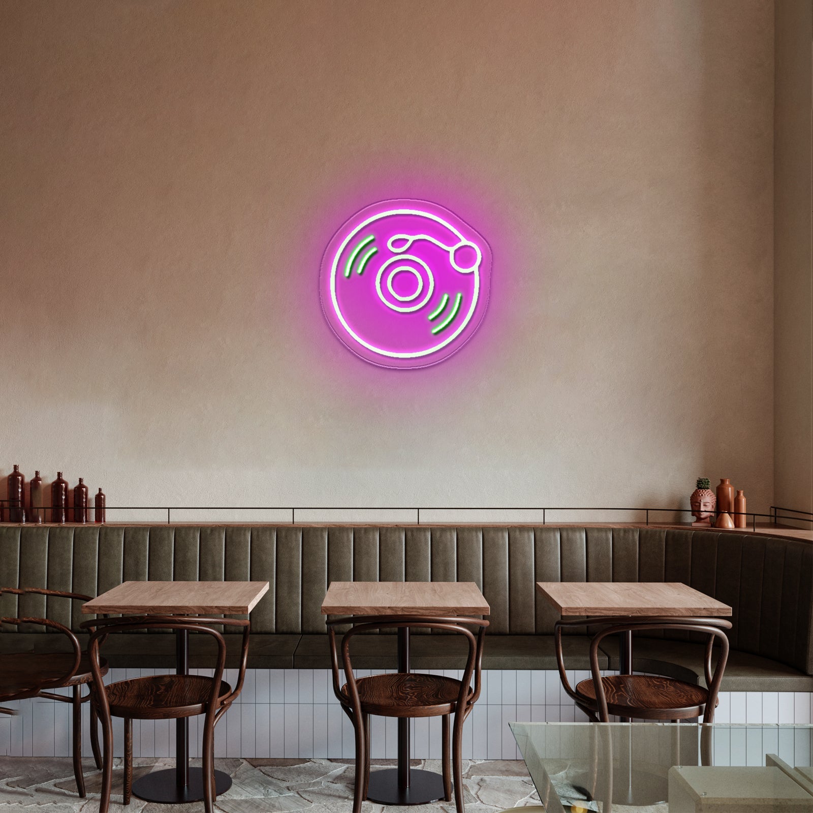 Vinyl Record Neon Sign Vinyl Record Led Sign Light Up Signs For Business - Shineneon