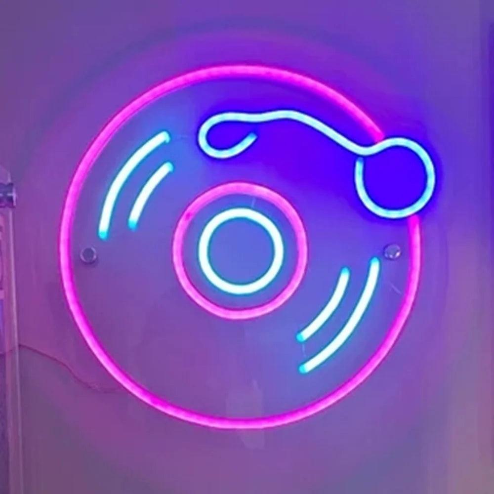 Vinyl Record Retro Music Led Neon Sign Wall Decor For Home Studio Bar | Shineneon