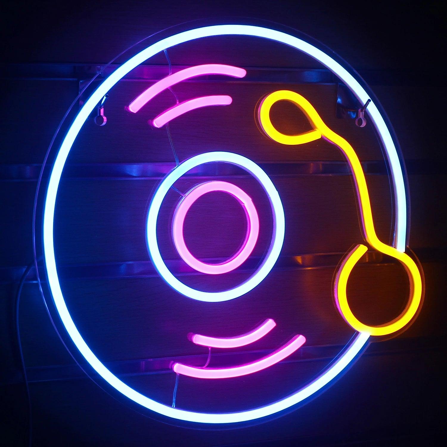 Vinyl Record Retro Music Led Neon Sign Wall Decor For Home Studio Bar | Shineneon