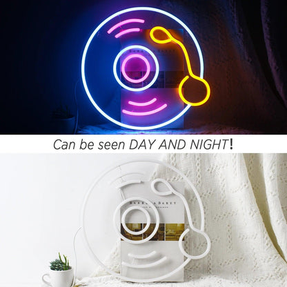 Vinyl Record Retro Music Led Neon Sign Wall Decor For Home Studio Bar | Shineneon