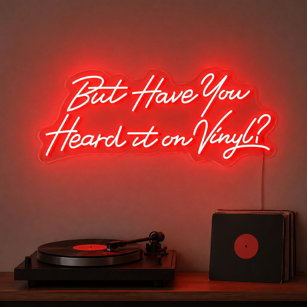 Vinyl Room Quote Neon Sign LED Neon Sign main product image