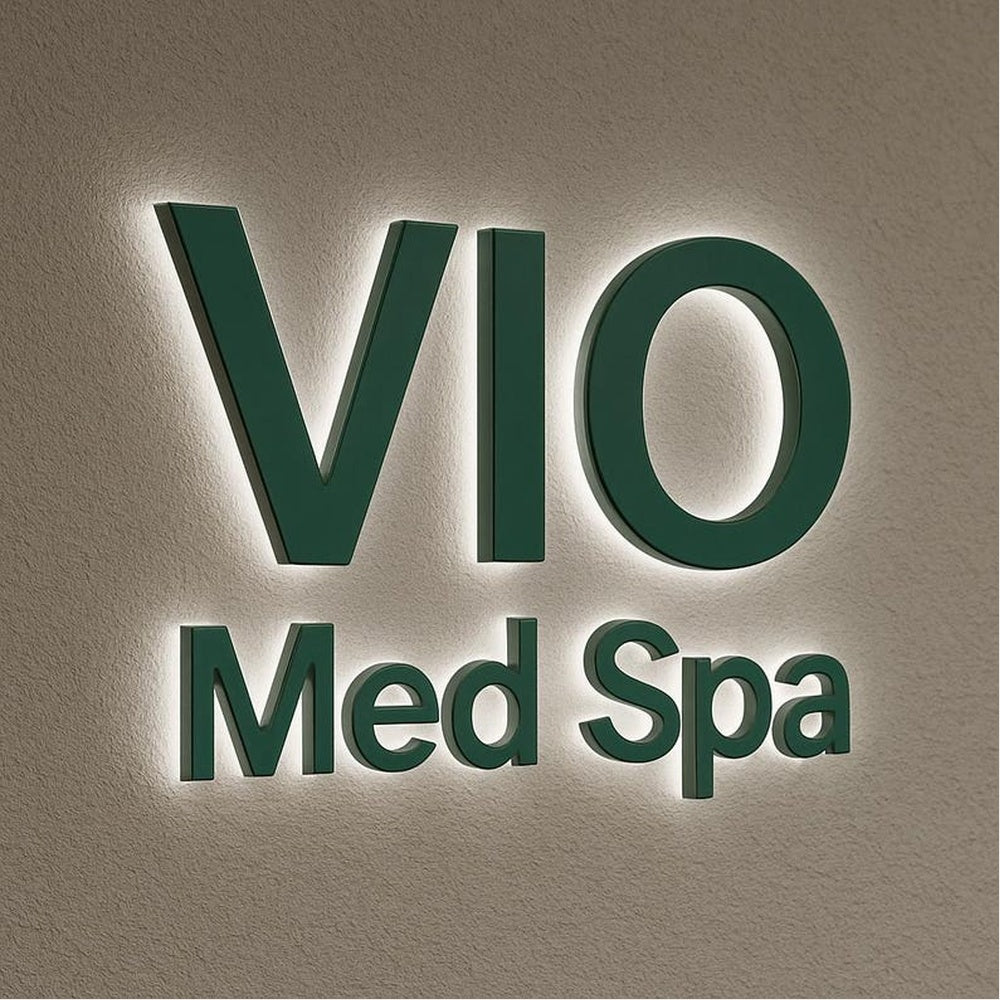 Vio Med Spa 3D Backlit Channel Letters Led Light Sign - Shineneon