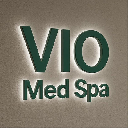 Vio Med Spa 3D Backlit Channel Letters Led Light Sign - Shineneon