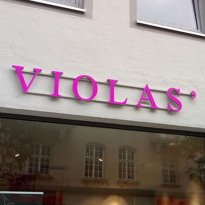 Violas 3D Frontlit Letters Metal Led Sign