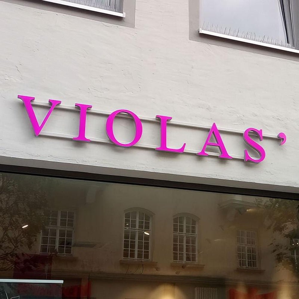 Violas 3D Frontlit Letters Metal Led Sign - Shineneon