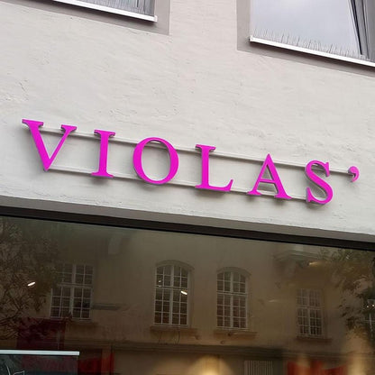 Violas 3D Frontlit Letters Metal Led Sign - Shineneon