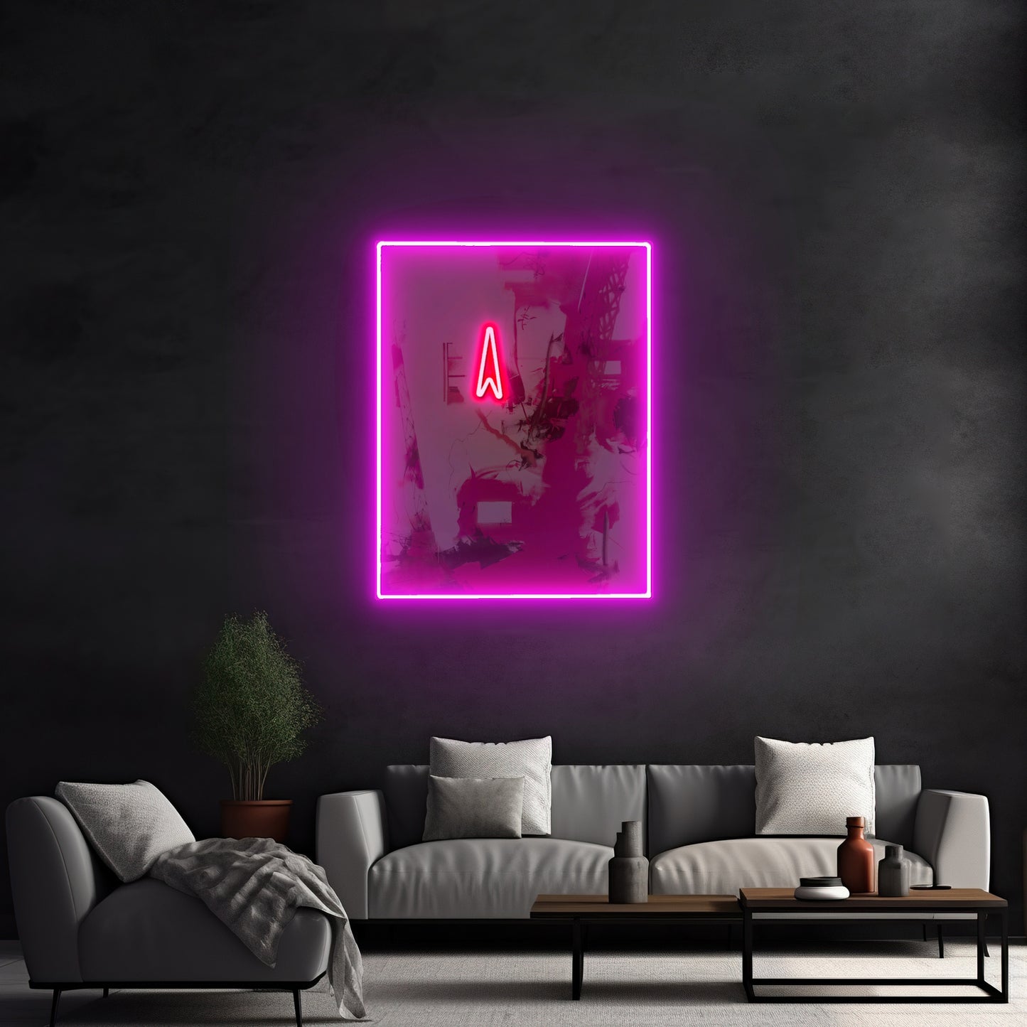 Violent Treasure Pink Led Neon Sign Artwork For Home Decor