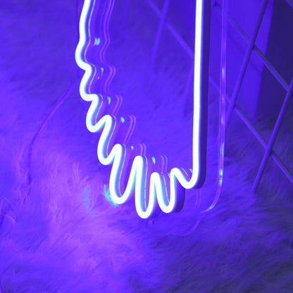 Violet-Blue Soaring Bird Led Neon Sign For Home Shop Decor | Shineneon