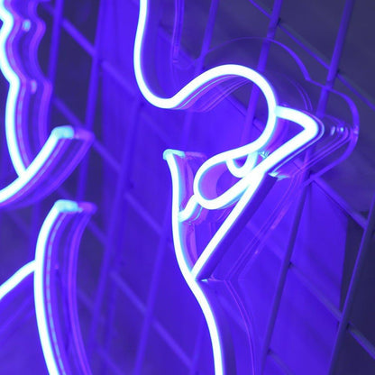 Violet-Blue Soaring Bird Led Neon Sign For Home Shop Decor | Shineneon