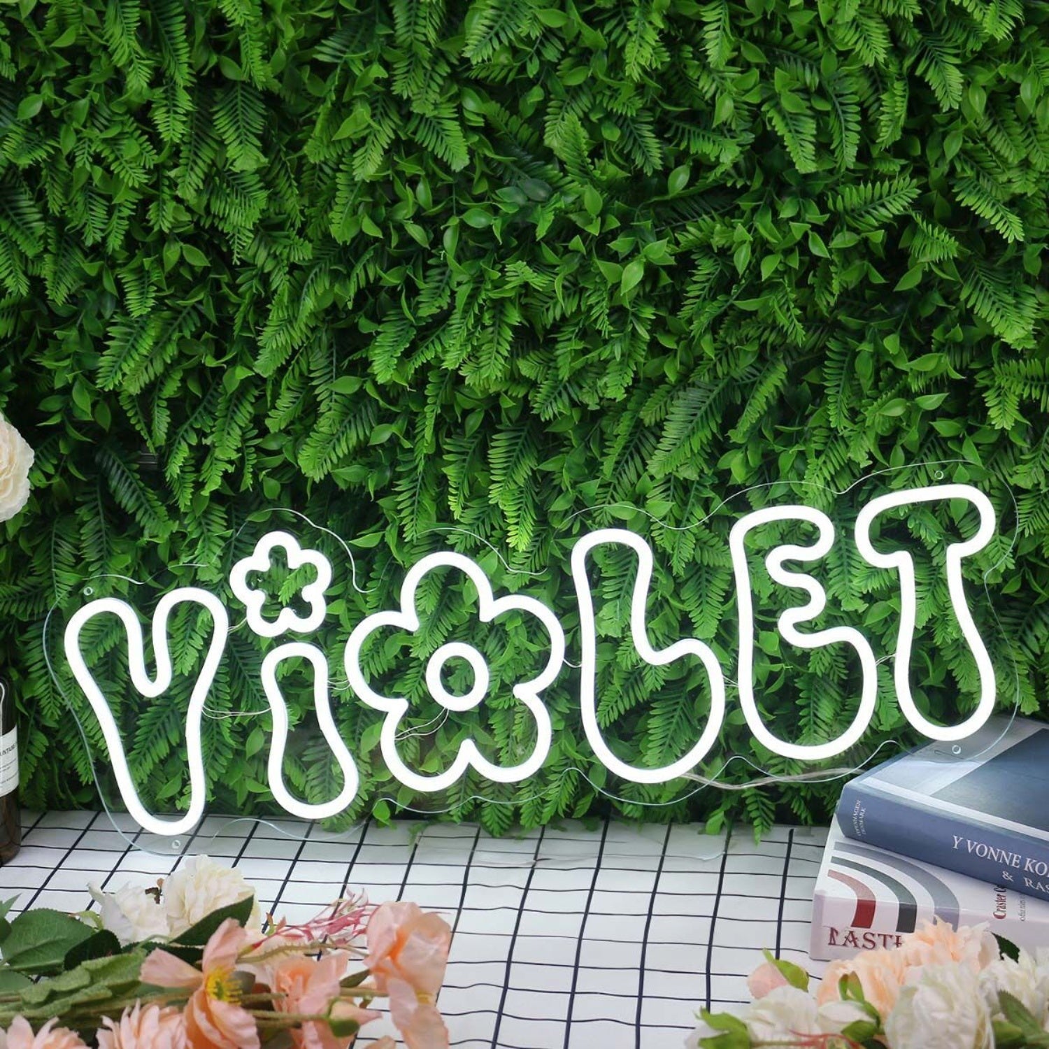 Violet White Custom Led Neon Sign - Shineneon