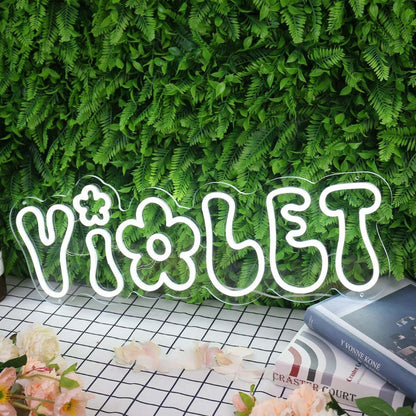 Violet White Custom Led Neon Sign - Shineneon