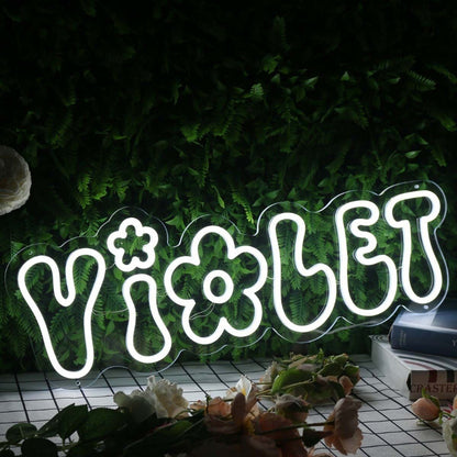 Violet White Custom Led Neon Sign - Shineneon
