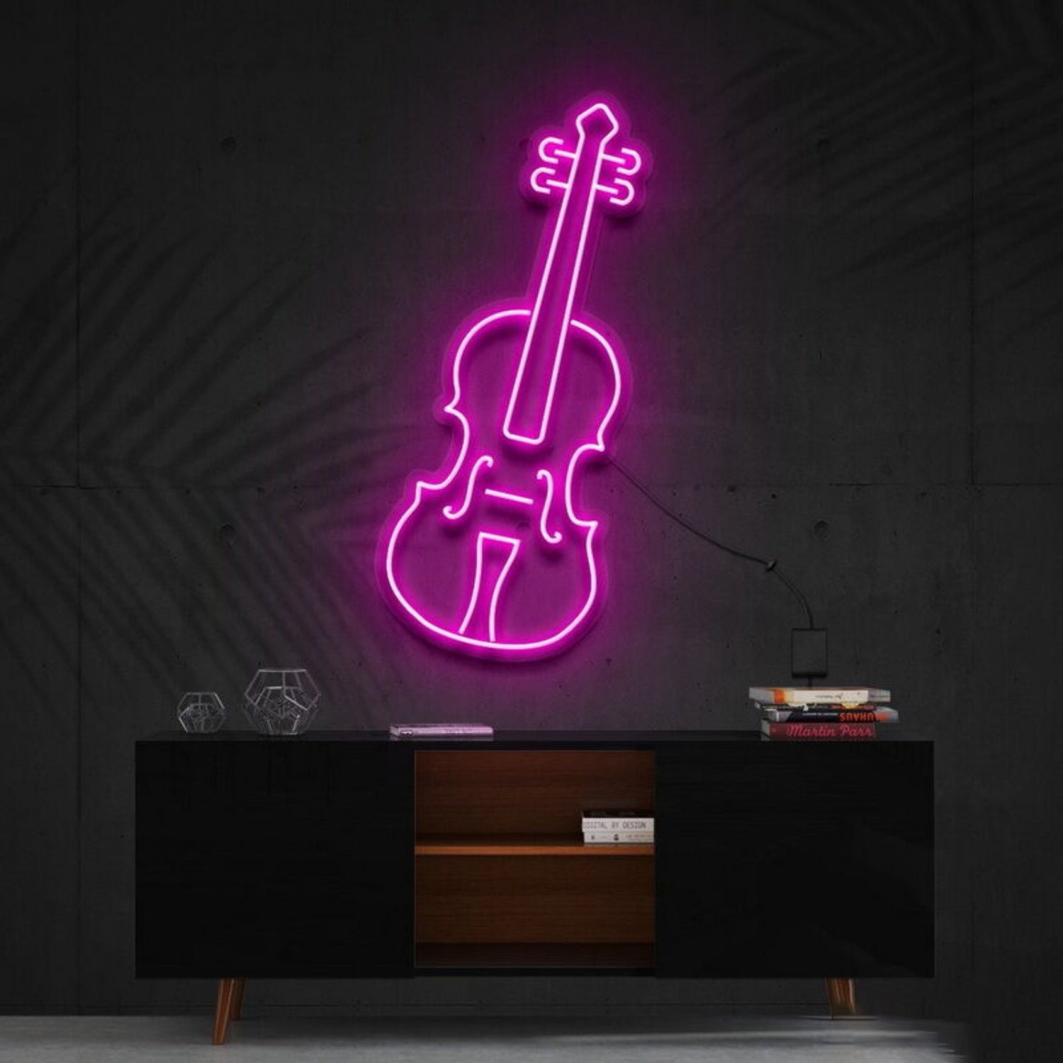 Violin Led Neon Sign For Music Lovers And Studios | Shineneon