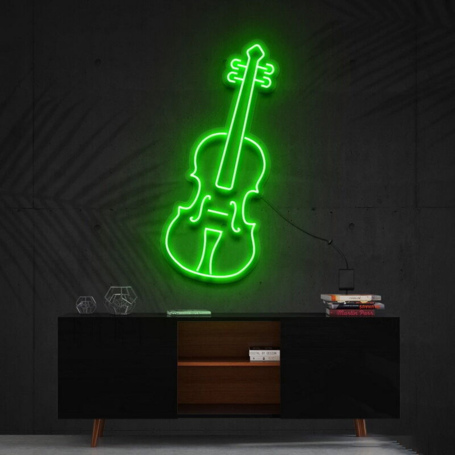 Violin Led Neon Sign For Music Lovers And Studios | Shineneon