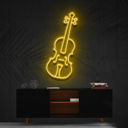 Violin Led Neon Sign For Music Lovers And Studios | Shineneon
