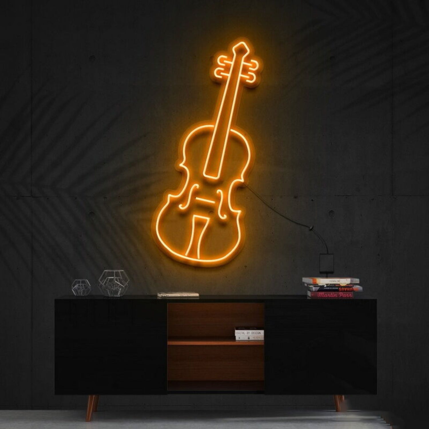 Violin Led Neon Sign For Music Lovers And Studios | Shineneon