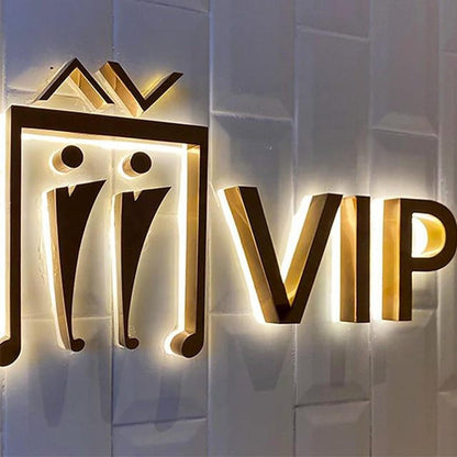 Vip 3D Backlit Letters Business Metal Led Sign - Shineneon