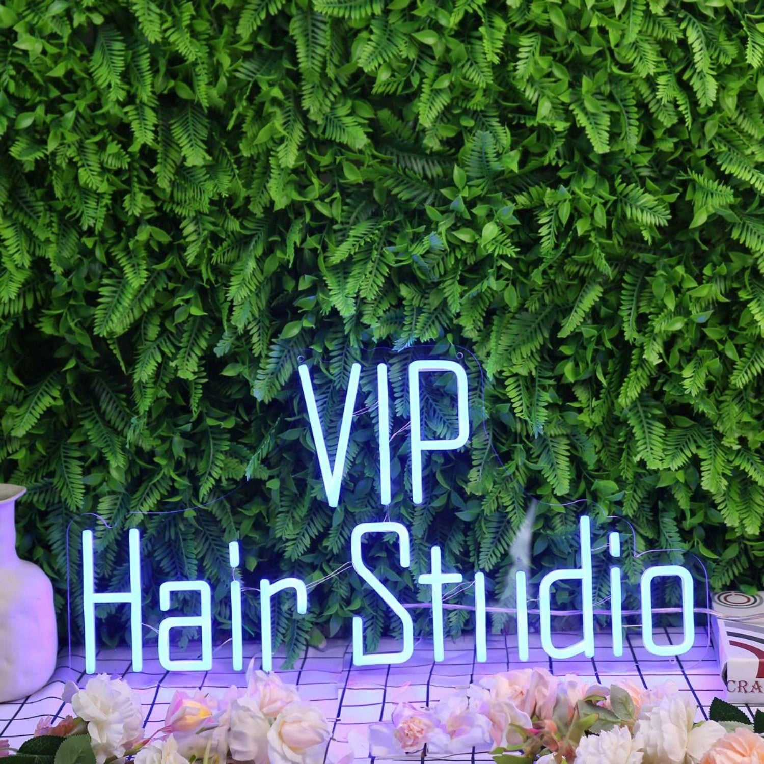 Vip Hair Studio Blue Led Neon Sign | Shineneon