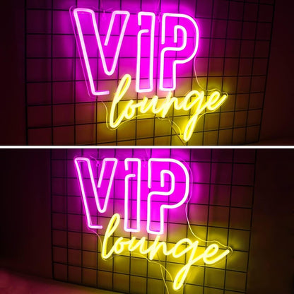 Vip Lounge Commercial Led Neon Sign Exclusive Space - Shineneon