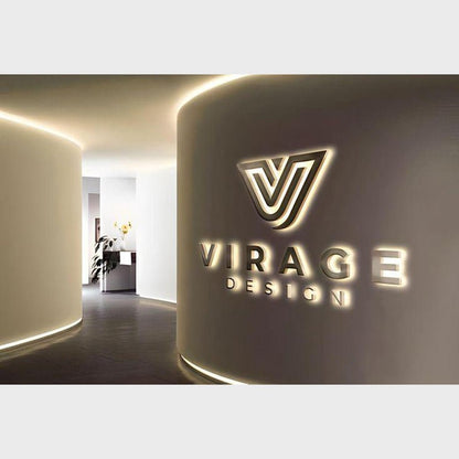 Virage Design 3D Backlit Letters Business Metal Led Sign - Shineneon