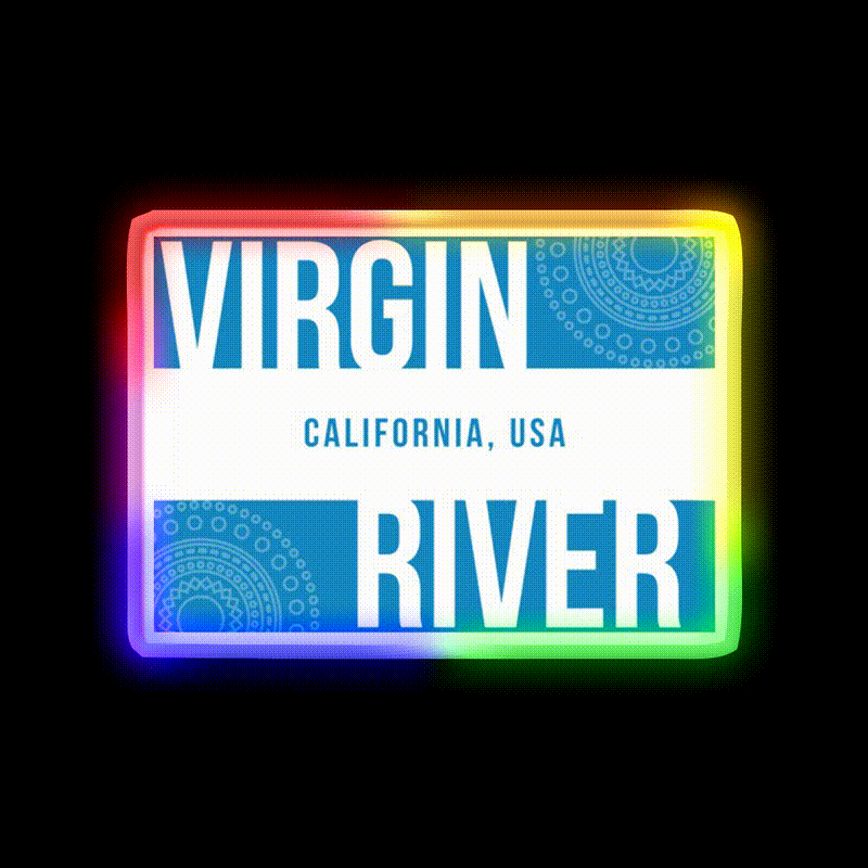Virgin River California Man Cave Bar Led Neon Sign Rgb Color