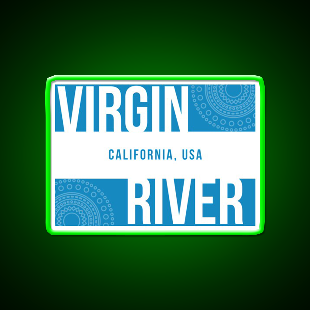 Virgin River California Man Cave Bar Led Neon Sign Rgb Color