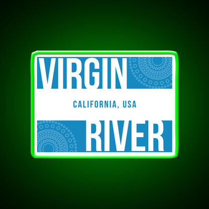 Virgin River California Man Cave Bar Led Neon Sign Rgb Color