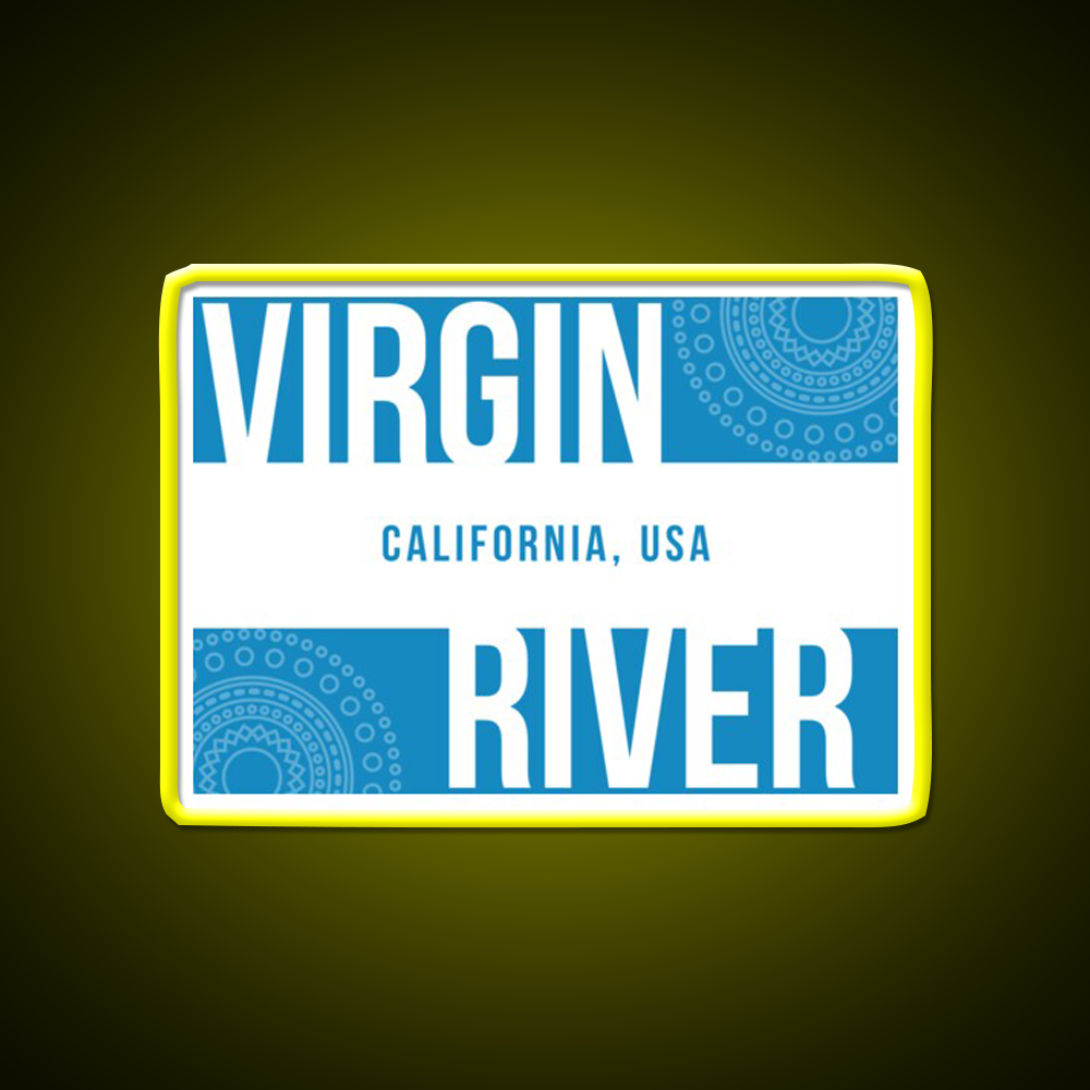 Virgin River California Man Cave Bar Led Neon Sign Rgb Color