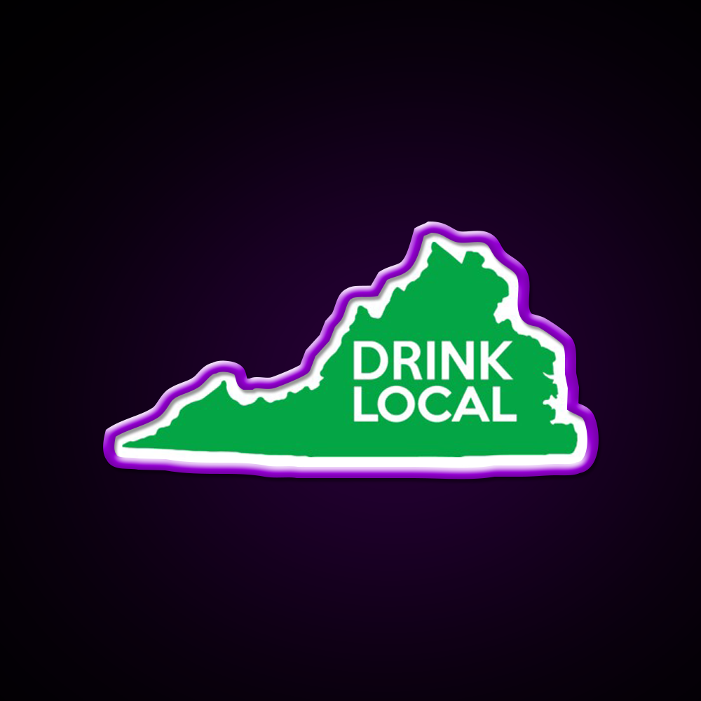 Virginia Drink Local Va Green Beer Bar Decor Led Neon Sign Rgb Color - LED neon sign view 9