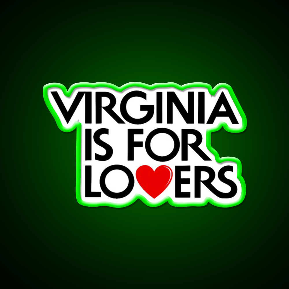 Virginia Is For Lovers Beer Bar Decor Led Neon Sign Rgb Color - LED neon sign view 8