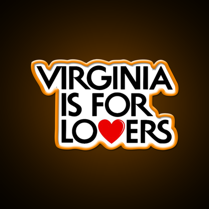 Virginia Is For Lovers Beer Bar Decor Led Neon Sign Rgb Color - LED neon sign view 6