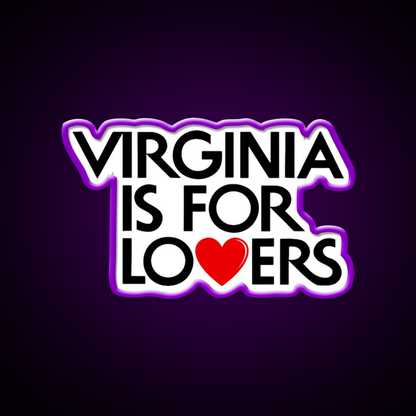 Virginia Is For Lovers Beer Bar Decor Led Neon Sign Rgb Color - LED neon sign view 9