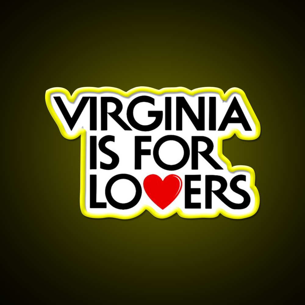 Virginia Is For Lovers Beer Bar Decor Led Neon Sign Rgb Color - LED neon sign view 7
