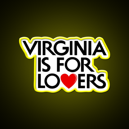 Virginia Is For Lovers Beer Bar Decor Led Neon Sign Rgb Color - LED neon sign view 7