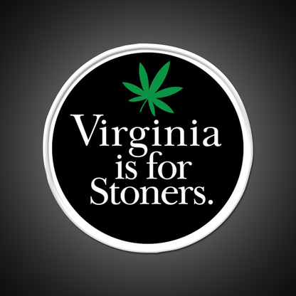 Virginia Is For Stoners Hemp Inspired Green Leaf Led Neon Sign Rgb Color - LED neon sign view 11