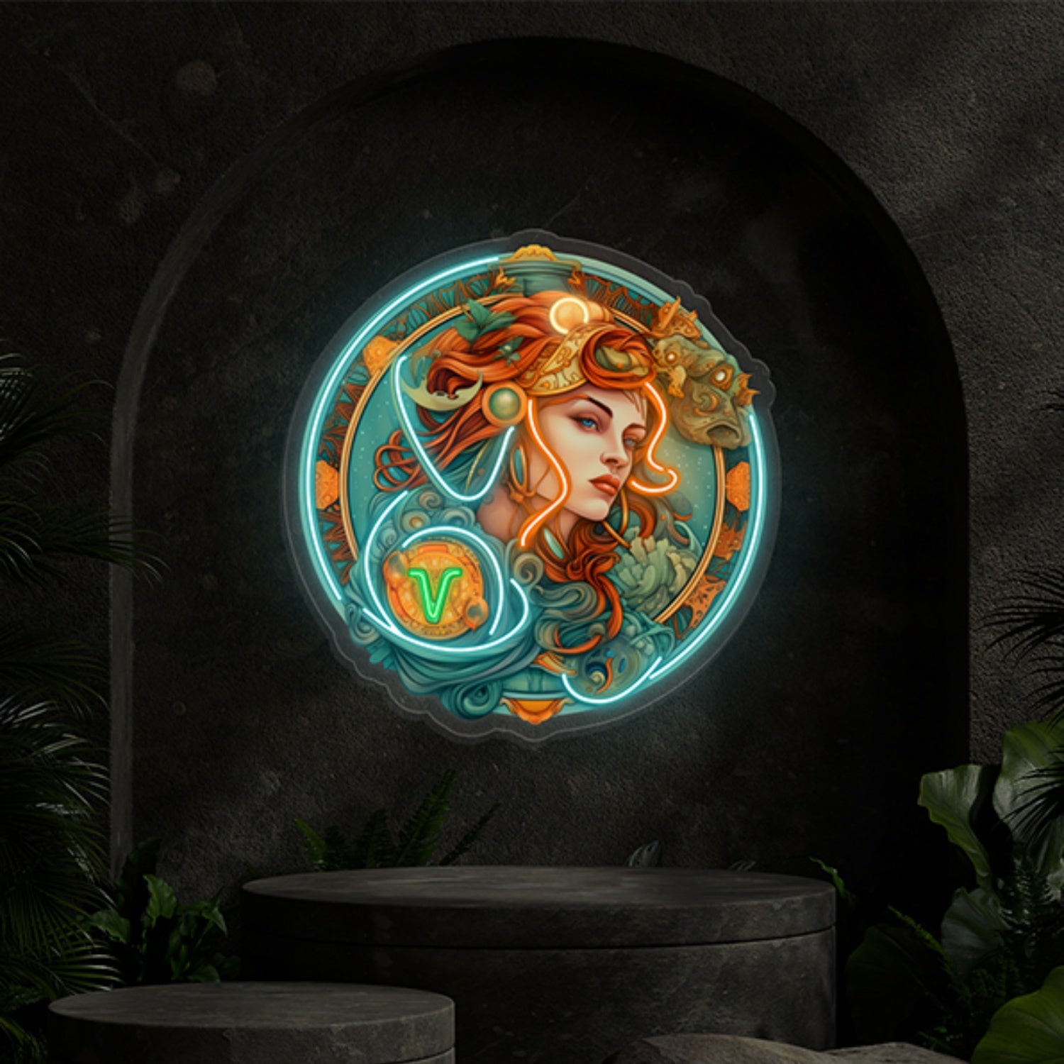 Virgo Uv Zodiac Horoscope Neon Sign Wall Art Decor | Shineneon
