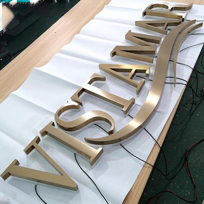 Vistamar 3D Backlit Letters Business Metal Led Sign - Shineneon