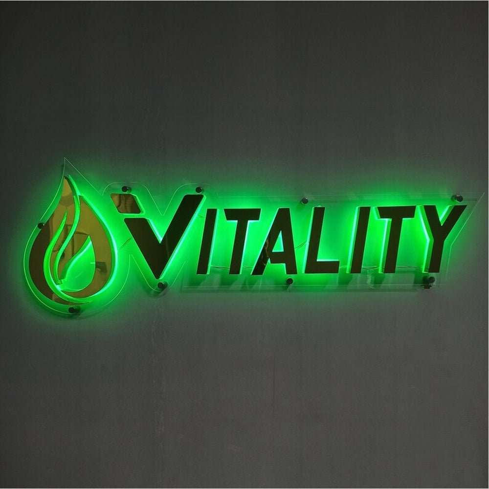 Vitality 3D Backlit Channel Letters Led Light Sign - Shineneon