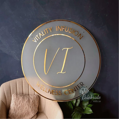 Vitality Infusiow Acrylic Business Logo Sign - Shineneon