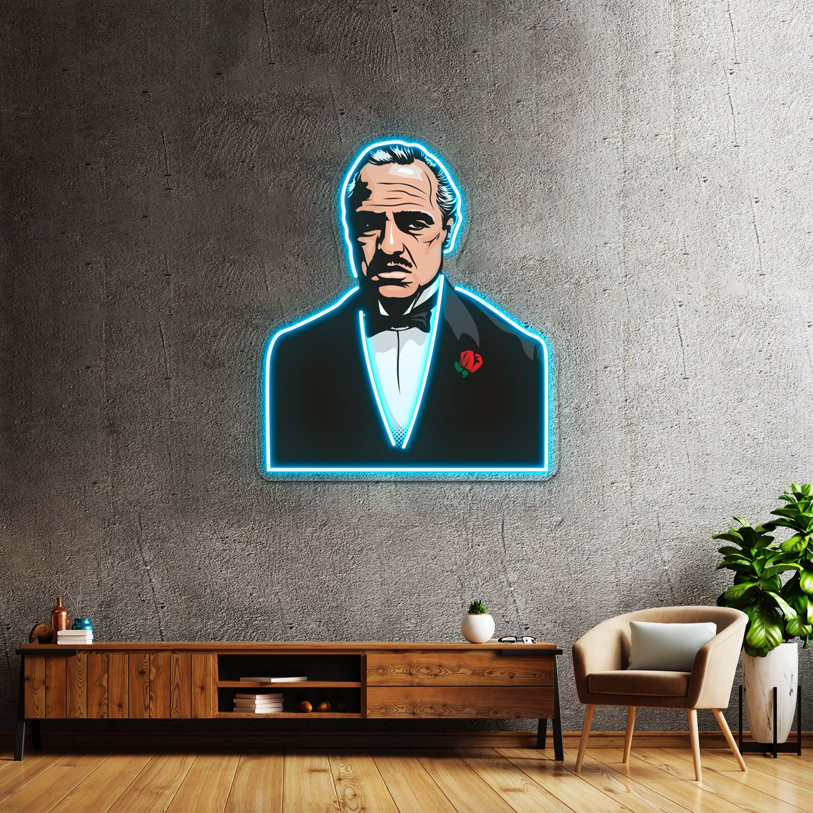 Vito Corleone Artwork Neon Signs Custom | Shineneon