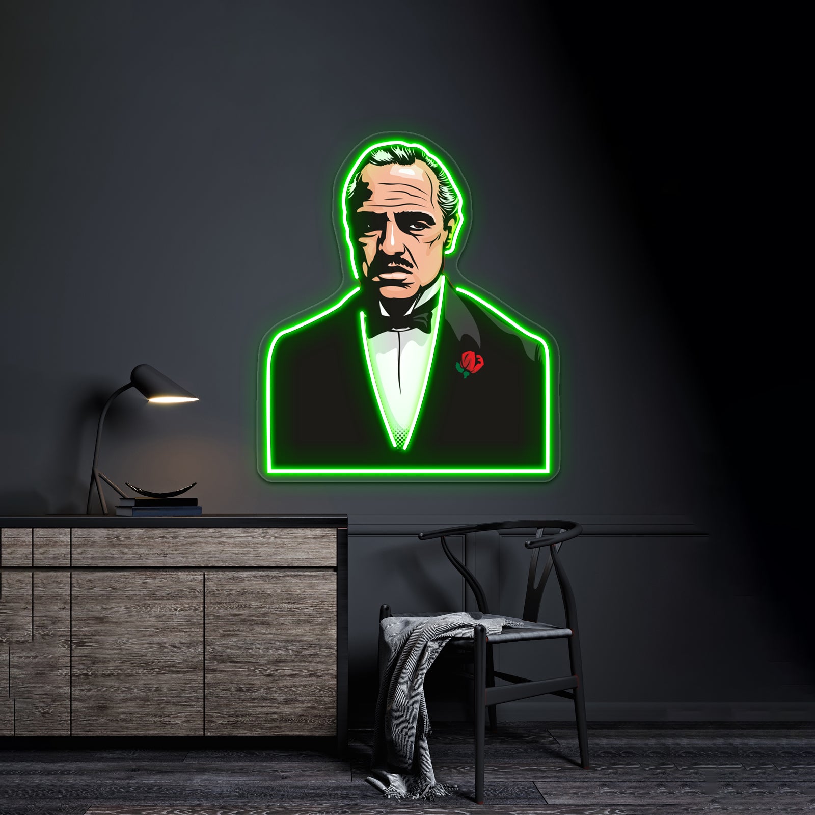 Vito Corleone Artwork Neon Signs Custom | Shineneon