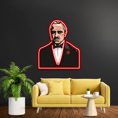 Vito Corleone Artwork Neon Signs Custom | Shineneon