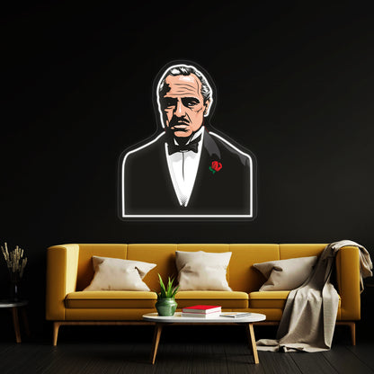 Vito Corleone Artwork Neon Signs Custom | Shineneon