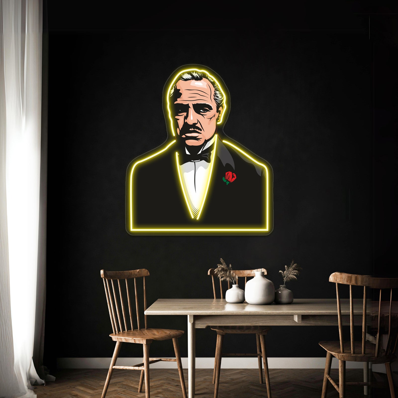 Vito Corleone Artwork Neon Signs Custom | Shineneon